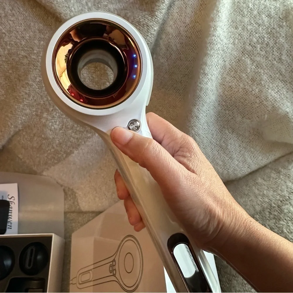 Pearl White Brushless High Speed Hair Dryer 110,000RPM Lightweight‎ #A19